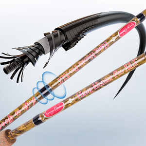 Canne à pêche spinning en fibre <span class=keywords><strong>de</strong></span> carbone 6'6'' avec guides en acier inoxydable pour la pêche en lac et en ruisseau, idéale pour la carpe crucian et le saumon - Product Image 4