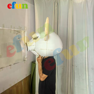 फुन मोक 1 पीसी पेशेवर कस्टम रेड बुल शुभंकर पोशाक वयस्क कार्टून पशु चरित्र बिक्री के लिए - Product Image 5