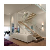 ACE Escalier en métal à double limon Escalier extérieur en colimaçon Escalier intérieur Garde-corps en acier ou en verre