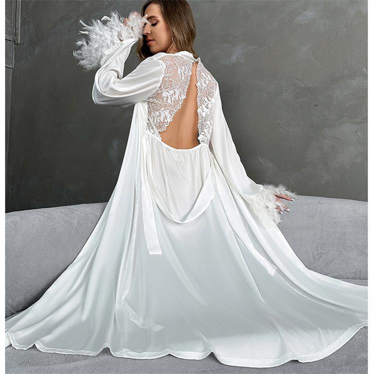 loose midi dress Solid Color Hollow Embroidery Long Sleeve – prettylilygal Trying on 12th Tribe Fabric_Crepe Size:15 32/33 45 Shoulder