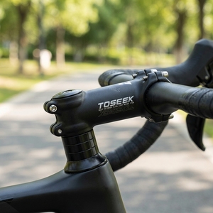 TOSEEK 角度 ±7 °   ±35 °   6061 铝合金 3D 锻造公路山地碎石自行车车把 31.8mm 车把夹 28.6mm 车把夹 - Product Image 1