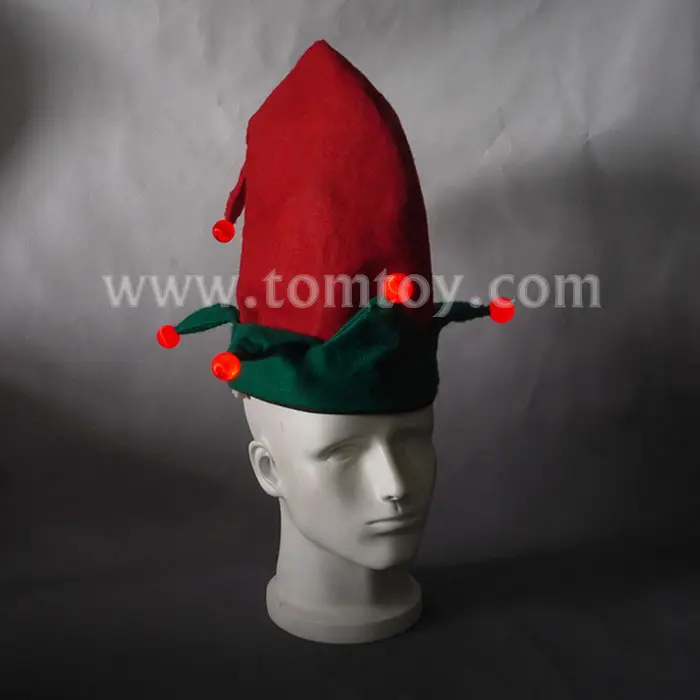 Kostum Natal LED Topi ELF Menyala