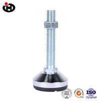 Pied de nivellement robuste en acier au carbone standard GB, zingué, avec boulon de fixation au sol pour le support de machines et d'équipements
