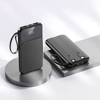 Batterie externe ultra-rapide 22,5 W avec affichage LED, 10000 mAh, portable et ultra-mince, vente en gros usine