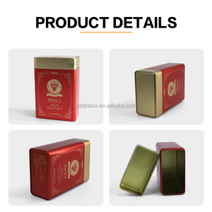 JYB Großhandel gedruckt Lebensmittel qualität Vintage Tee dosen Box Verpackung große umwelt freundliche Metall Tee Kaffee Dose Rechteck Zinn Behälter - Product Image 4