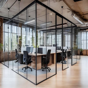 Mamparas y Puertas de Vidrio sin Marco de Diseño Personalizado - Solución <span class=keywords><strong>Completa</strong></span> para la División de Espacios Interiores Modernos - Product Image 2