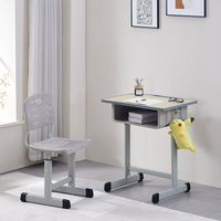 Ensemble table et chaise léger pour l'école, grand stock, chaise de bureau moderne pour étudiants, chaise de bureau pour enfants
