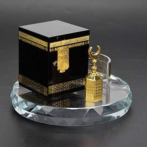 <b>Muslim</b> Gilded Kaaba Model Kits Islamic Building Crystal Collectible Figurines Souvenirs Vehicle Decorations - Product Image 3