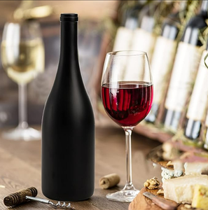 Bouteilles de vin en verre enduit mat de 750ml avec bouteilles de liqueur de liège <span class=keywords><strong>Bordeaux</strong></span> pour le vin - Product Image 3