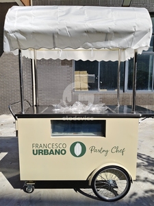 Chariot de vente ambulante populaire pour glaces italiennes, chariot à snacks, chariot à gelato avec certification CE - Product Image 6