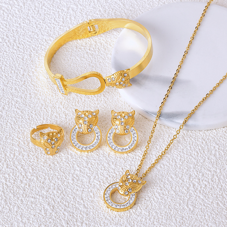 italian gold jewelry set 18k luxury brand designer