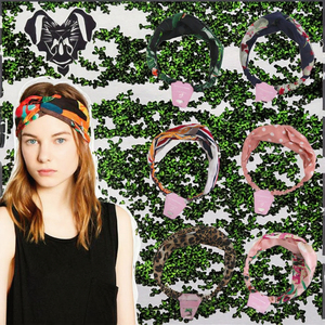 Diadema y banda para el cabello acolchada de 6 cm, de material de PC grueso, con diseño floral vintage retro, en blanco y negro, para mujer. - Product Image 3