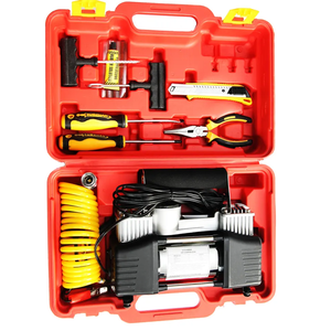 Compresseur d'air de <span class=keywords><strong>voiture</strong></span> à double cylindre <span class=keywords><strong>homologué</strong></span> CE pour SUV 4x4, <span class=keywords><strong>gonfleur</strong></span> d'air portable, pompe à pneus, compresseur d'air - Product Image 3