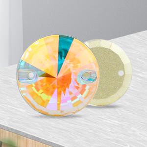 Selina Crystal K9 brillant <span class=keywords><strong>Satellite</strong></span> dos plat rond strass Double trou Strass pour bricolage, Nail Art et étui de téléphone - Product Image 5