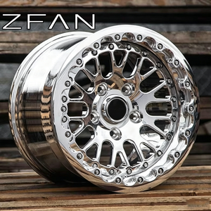 Jantes forgées ZFAN 1/2/3 pièces Beadlock Chrome Or 15-22 pouces 4x100 5x112 5x114.3 5x120, Jantes de course Drag Racing pour BMW - Product Image 2