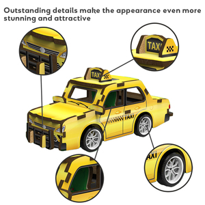 Bằng gỗ 3D lắp ráp xe Câu Đố DIY giáo dục đồ chơi mini ghép hình câu đố cho trẻ em - Product Image 5