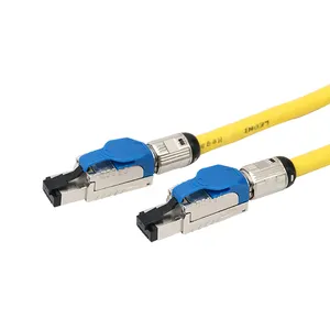 Cat8 Toolless Veld Beëindiging Netwerk Ethernet RJ45 Afgeschermde Connector Voor Cat8 Kabels Mannelijke Modulaire Plug