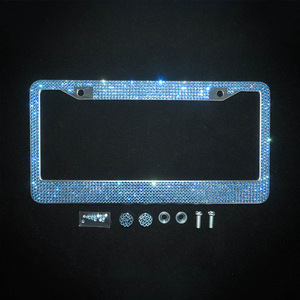 diamond License Plate <b>Frame</b>,Wholesale US Standard Stainless Steel Bling License Plate <b>Frame</b> Rhinestone - Product Image 6