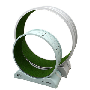 Rodillo de cinta de correr grande para gatos modernos, plástico ecológico para <span class=keywords><strong>Fitness</strong></span>, tablero silencioso de alta fibra, estante de escalada de pasarela, juguete - Product Image 4