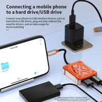 Adaptador OTG para iPhone Lightning a USB 3.0 con Carga, Cámara y Memoria Flash, Adaptador 2 en 1