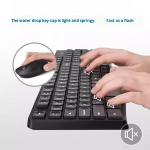 สำหรับ <span class=keywords><strong>HP</strong></span> CS10คีย์บอร์ดไร้สายอเนกประสงค์, เมาส์ไร้สาย RGB backlit อินเตอร์เฟซ USB พลาสติกใหม่สำหรับบ้านสำนักงานแล็ปท็อปคอมพิวเตอร์ตั้งโต๊ะ - Product Image 3