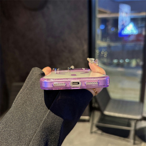 เคสโทรศัพท์มือถือสีใสแบบแม่เหล็กหลากสีทันสมัยสำหรับ iPhone 17 Air 16 15 <span class=keywords><strong>PRO</strong></span> <span class=keywords><strong>MAX</strong></span> ฝาหลังกระดุม Ai ทนทานและโปร่งใส - Product Image 5
