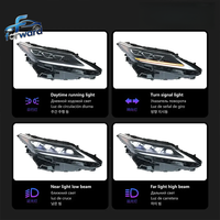 Faros Delanteros LED Cuádruples Matrix para Lexus RX 2016-2022, Actualización Estilo 2020, DRL Secuencial, Plug and Play, 6000K, 81105-48D20