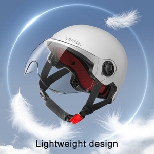 Casco Corto Protettivo Unisex Leggero per Moto, Effetto Satinato, con Specchietto Integrato - Articolo per Esterni e Uso Domestico, Vendita Calda - Product Image 3