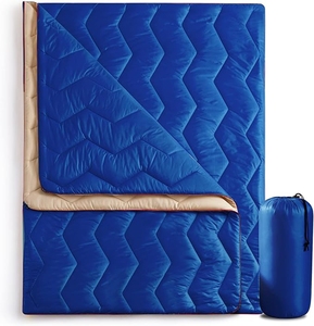 Tùy Chỉnh Ngoài Trời Cắm Trại Chăn Nylon Không Thấm Nước Sợi Tổng Hợp/Xuống Lông Đầy Cắm Trại Chăn Chăn - Product Image 1