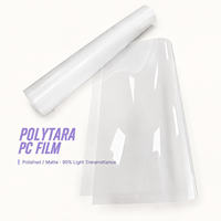 Film en polycarbonate PC transparent mat poli pour impression de superposition de commutateur à membrane