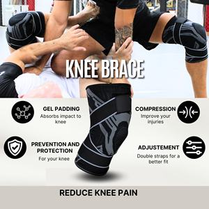 <span class=keywords><strong>Rodillera</strong></span> de compresión, <span class=keywords><strong>rodillera</strong></span> protectora ajustable <span class=keywords><strong>con</strong></span> estabilizadores laterales, almohadilla de Gel para aliviar el dolor, <span class=keywords><strong>rodillera</strong></span> transpirable - Product Image 2