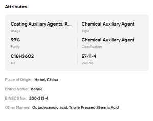 Stearic Acid Triple Pressed 99% Industrial Grade <b>Plastic</b> & <b>Rubber</b> Additive - Product Image 6