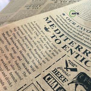 Custom Printed <b>Greaseproof</b> <b>Paper</b> for Burgers Sandwiches & Baking Holiday Party Food Grade Wax Wrapping for Bread Cookies & Milk - Product Image 5