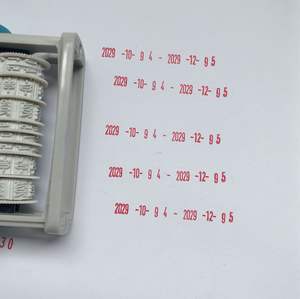 Tampons encreurs automatiques à double date pour le bureau, qualité alimentaire, contrôle qualité (QC, QA, IQC, OQC, IPQC), tampons de date en caoutchouc auto-encreurs. - Product Image 2