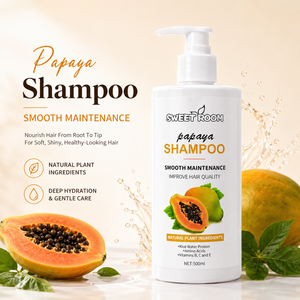 Ensemble de soins capillaires à l'extrait de <span class=keywords><strong>papaye</strong></span> biologique naturel 4 en 1 Shampoing lissant Après-shampoing <span class=keywords><strong>Masque</strong></span> capillaire et kit de traitement à l'huile essentielle - Product Image 6