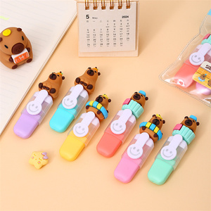 Trực Tuyến Giá Rẻ Nhất Bán Buôn Đầu Duy Nhất <span class=keywords><strong>Highlighter</strong></span> Văn Phòng Phẩm Sáng Tạo Capybara Hình Huỳnh Quang Đánh Dấu Sơn Bút Cho Trẻ Em - Product Image 3