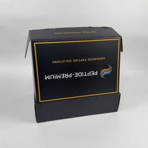 Boîte d'expédition noire haut de gamme avec couvercle intérieur imprimé sur mesure - Emballage de marque pour le commerce électronique et les cadeaux de luxe - Product Image 4