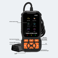 Scanner OBD2 V520 dengan Layar Warna 2,8 inci, Dilengkapi Perpustakaan Kode Kesalahan 35901, Mendukung Cloud Print, Aliran Data Real-time