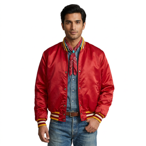 2025 Best Quality <b>Men</b> Winter Varsity <b>Jacket</b> Wholesale Plus Size Any Custom Design <b>Cycling</b> Ruining <b>Jacket</b> - Product Image 1