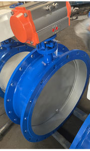 Vanne à bride pneumatique pour ventilation, spécialement conçue pour les conduites de gaz de combustion à haute température, modèle D643W-1C - Product Image 5