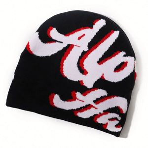 Gorro de Invierno Unisex al por Mayor con Diseño Jacquard Completo, Gorro de Punto sin Dobladillo, Gorro Jacquard Personalizado - Product Image 3