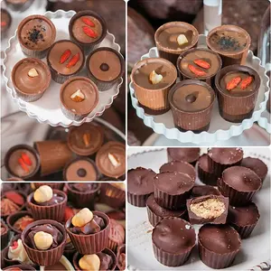 Vente flash : Accessoires de pâtisserie rectangulaires, moule à chocolat, moule à dessert, outils de cuisine, moules en silicone mini-tasses - Product Image 2