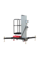 Plateforme élévatrice hydraulique verticale portable pour une personne, petite plateforme de travail aérien pour entrepôt