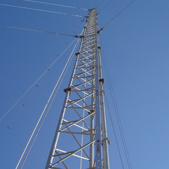 Hot Dip Galvanized Tubular Steel Lattice Tower Self Supporting 1