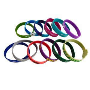 Pulseras deportivas de silicona de color liso CCH Wholesale como regalos promocionales para eventos y actividades deportivas - Product Image 1