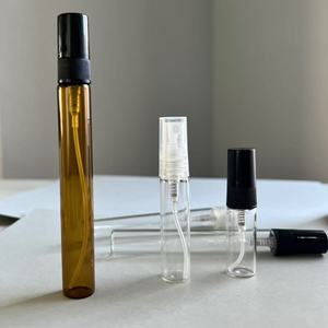 Küçük Amber temizle buzlu boş 10ml cam sprey koku şişesi dolum parfüm <span class=keywords><strong>Atomizer</strong></span> - Product Image 2