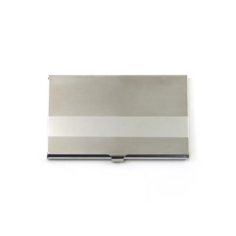 Direct selling business enterprise creative gift stainless steel office business card holder promotional metal business card