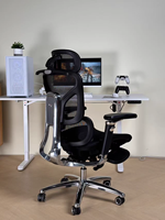 Chaise de bureau ergonomique de massage en gros avec repose-pieds, Sillas De Escritorio, chaise de bureau de direction à dossier haut, Sedia Da Ufficio