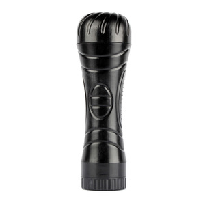 Вибрирующий мастурбатор-авиатор из ТПЭ, имитирующий кожу, черный, для мужчин, водонепроницаемый, с USB-зарядкой, для использования без рук - Product Image 2