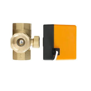 Válvula de bola motorizada de latón de 3/4 pulgadas OEM, con solenoide de CC 12V, control de tres vías y tres hilos, personalizable, NPT PTFE para medios acuáticos - Product Image 1